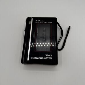 LXI Vtg Series Mini Cassette Recorder Voice Activated System FOR PARTS